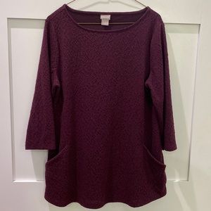 Chico’s Plum Sweater